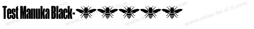 Test Manuka Black字体转换